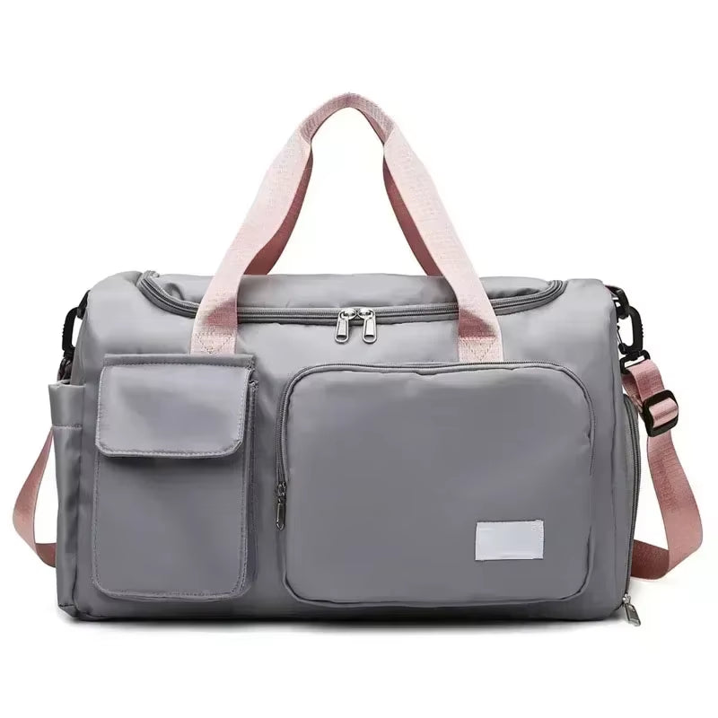Versatile Large Capacity Gym Duffle Bag with Shoe Compartment - Perfect for Weekend Getaways and Fitness Adventures