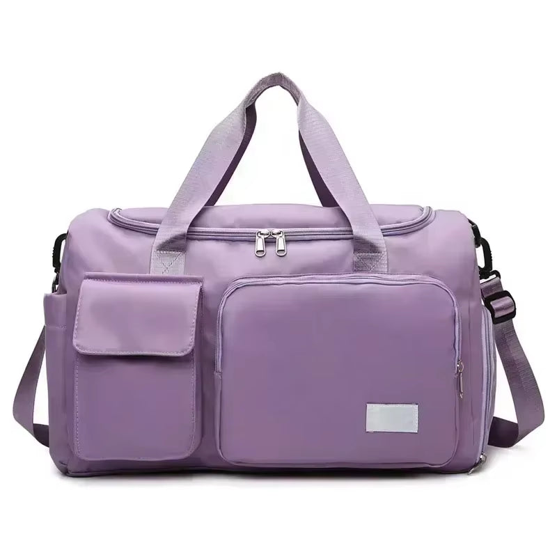 Versatile Large Capacity Gym Duffle Bag with Shoe Compartment - Perfect for Weekend Getaways and Fitness Adventures