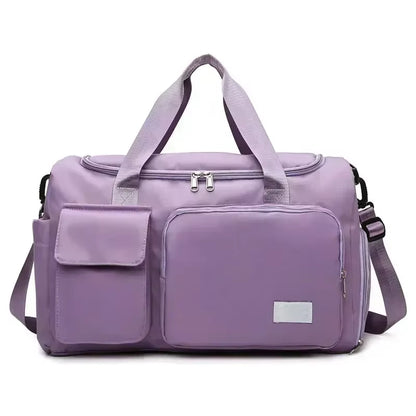 Versatile Large Capacity Gym Duffle Bag with Shoe Compartment - Perfect for Weekend Getaways and Fitness Adventures