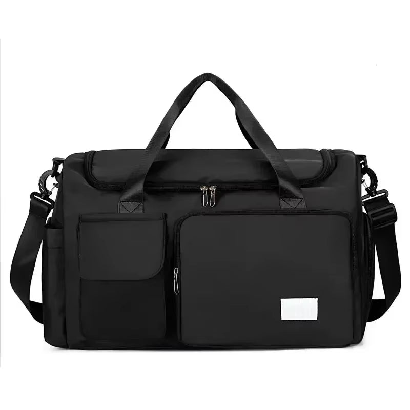 Versatile Large Capacity Gym Duffle Bag with Shoe Compartment - Perfect for Weekend Getaways and Fitness Adventures