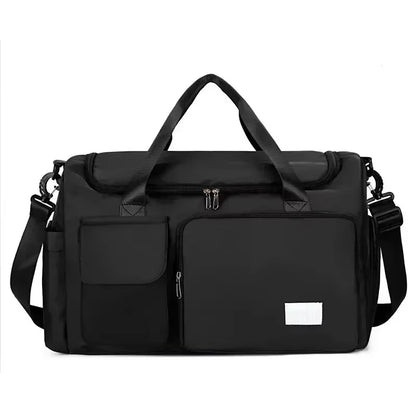 Versatile Large Capacity Gym Duffle Bag with Shoe Compartment - Perfect for Weekend Getaways and Fitness Adventures