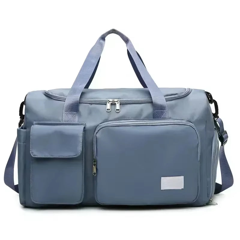 Versatile Large Capacity Gym Duffle Bag with Shoe Compartment - Perfect for Weekend Getaways and Fitness Adventures