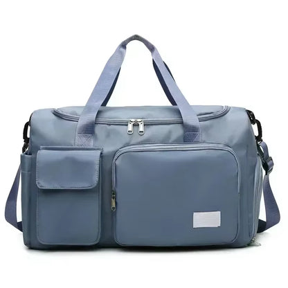 Versatile Large Capacity Gym Duffle Bag with Shoe Compartment - Perfect for Weekend Getaways and Fitness Adventures