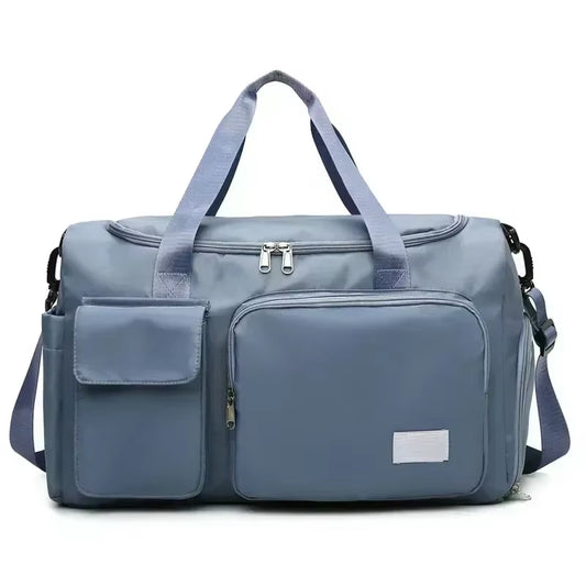 Versatile Large Capacity Gym Duffle Bag with Shoe Compartment - Perfect for Weekend Getaways and Fitness Adventures